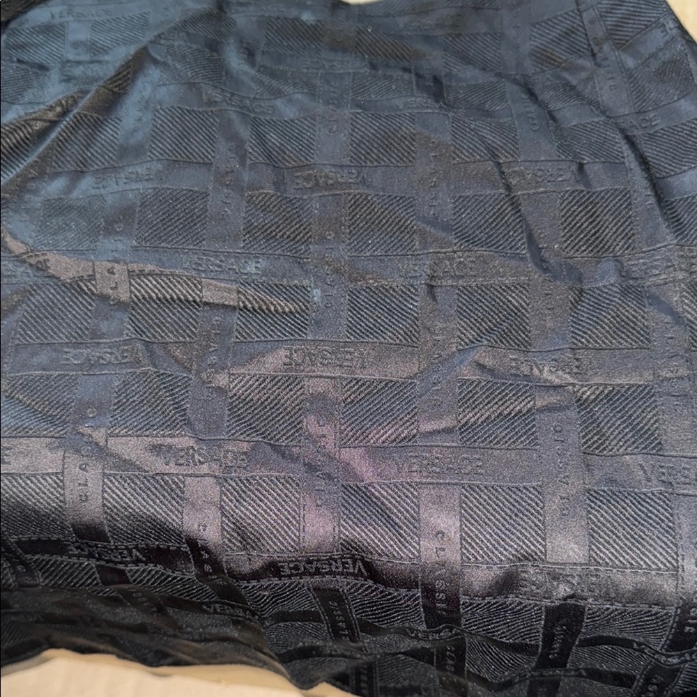 Versace Black Patterned Fabric